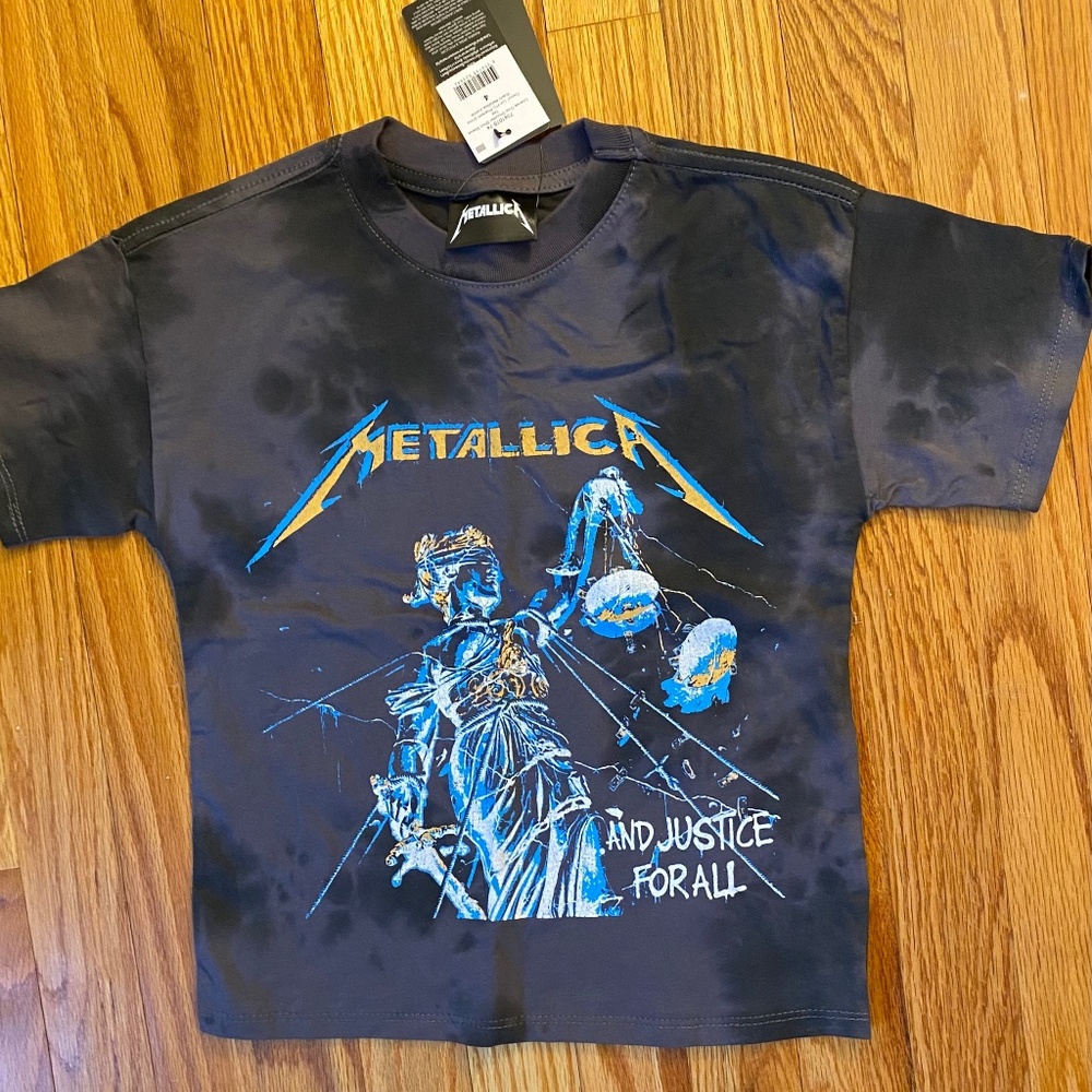 Boys Metallica Short Sleeve T-shirt Size 4 NWT